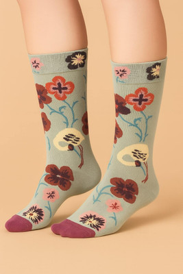 ZEVORA Women Solid Mid-Calf/Crew(Pack of 2)