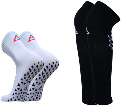 Triangles Sports Hosiery Men & Women Self Design Ankle Length, Over the Knee(Pack of 2)