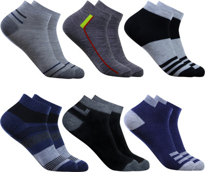 krijo Men Solid Ankle Length(Pack of 6)