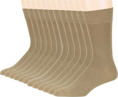 Akeet Trend Men Solid Calf Length(Pack of 12)