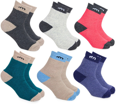 Neska Moda Boys & Girls Printed Ankle Length(Pack of 6)
