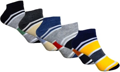 VOICI Men Striped Ankle Length(Pack of 5)