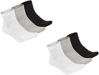 Bhavy Men & Women Solid Ankle Length(Pack of 6)