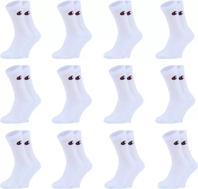 SHOESANDSOX Men & Women Solid Calf Length(Pack of 12)