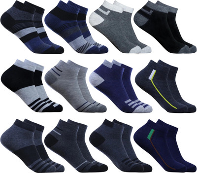 krijo Men Solid Ankle Length(Pack of 12)