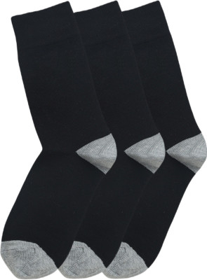 VAPINDIA Men Solid Mid-Calf/Crew, Calf Length(Pack of 3)