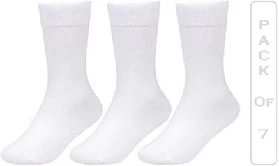 FATON Boys & Girls Solid, Woven Calf Length(Pack of 7)
