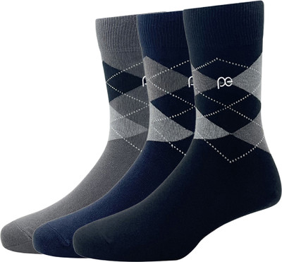 PETER ENGLAND Men Solid Calf Length(Pack of 3)