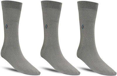 Dollar Men Solid Mid-Calf/Crew(Pack of 3)