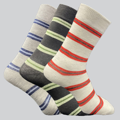 TRAZO Men Self Design Calf Length(Pack of 3)