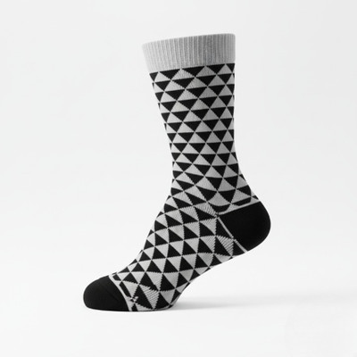 Honze Men Solid, Argyle, Geometric Print Calf Length, Mid-Calf/Crew