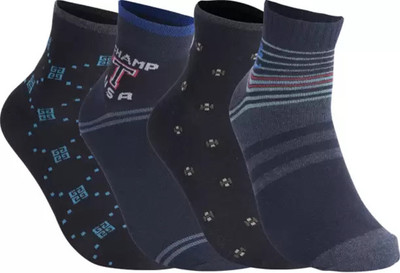 Siddlife Men & Women Striped Ankle Length(Pack of 4)