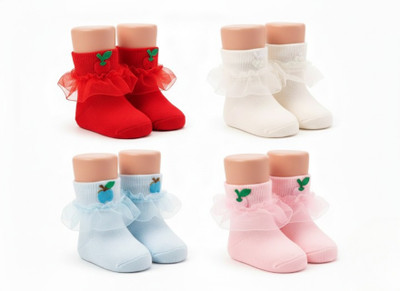 Honze Baby Boys & Baby Girls Solid, Self Design, Embriodered Ankle Length, Calf Length(Pack of 4)