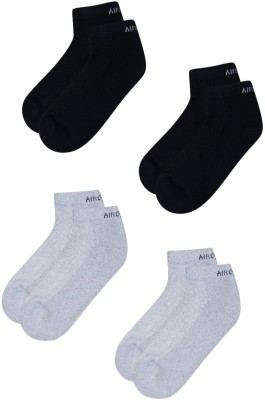 Air Garb Unisex Solid Ankle Length(Pack of 4)