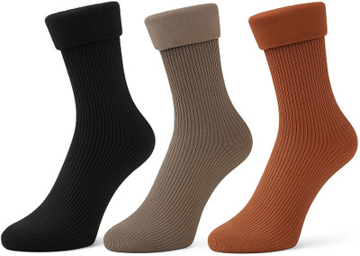 MIKONIKO Women Self Design Ankle Length(Pack of 3)