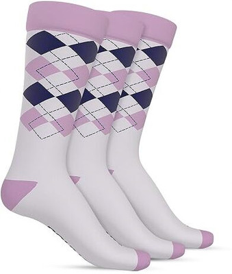 TalkingSox Men & Women Striped Calf Length(Pack of 3)
