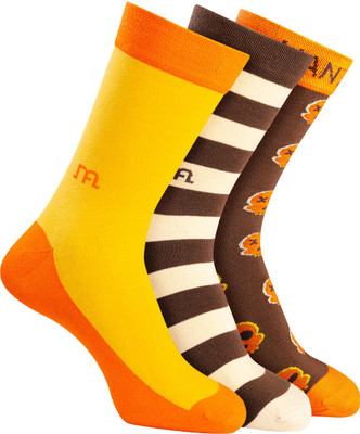 Man Arden Men Printed Calf Length(Pack of 3)