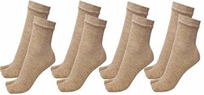 HOSVIN Women Solid, Striped Calf Length(Pack of 4)