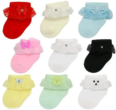 PALMLON Baby Boys & Baby Girls Solid Calf Length(Pack of 4)