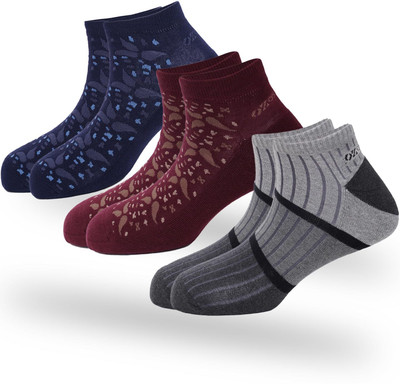 Oxyzone Men & Women Floral Print Ankle Length(Pack of 3)