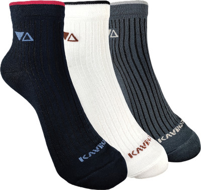 KAVINOR Men Self Design Ankle Length(Pack of 3)