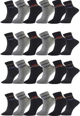 AKsells Men Color Block Ankle Length, Low Cut(Pack of 12)