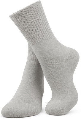 RECKZOZ Men Solid Mid-Calf/Crew