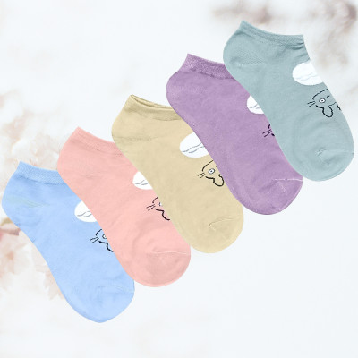 Leuxy Women Solid Low Cut, Ankle Length(Pack of 5)