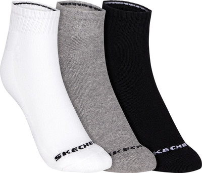 Skechers Men Solid Ankle Length(Pack of 3)