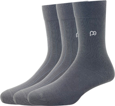 PETER ENGLAND Men Striped Mid-Calf/Crew(Pack of 3)