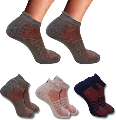ecosync Unisex Solid Low Cut(Pack of 3)