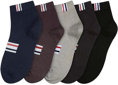 JEMOX Men Self Design Ankle Length(Pack of 5)