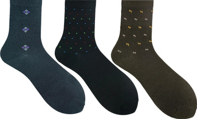ANCHOR Men Printed, Self Design Ankle Length(Pack of 3)
