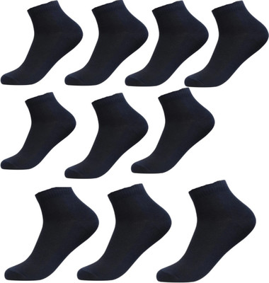JPT Unisex Solid Ankle Length(Pack of 10)