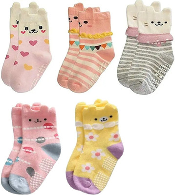 Footprints Baby Boys & Baby Girls Ankle Length(Pack of 5)