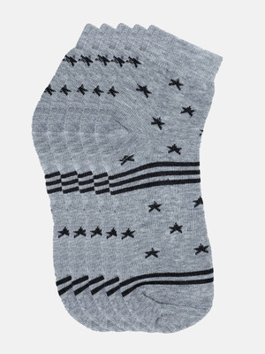 Kolor Fusion Men Printed Mid-Calf/Crew(Pack of 5)