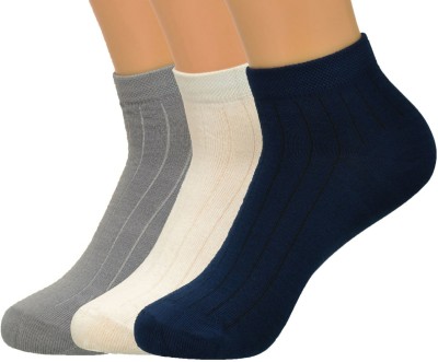 MERCEHIVE Men & Women Printed Ankle Length, Mid-Calf/Crew, Peds/Footie/No-Show(Pack of 3)