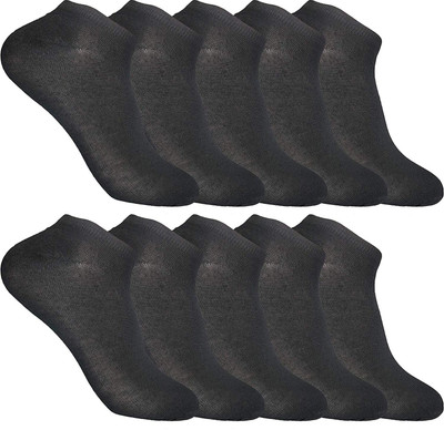 FATON Men Solid Ankle Length(Pack of 10)