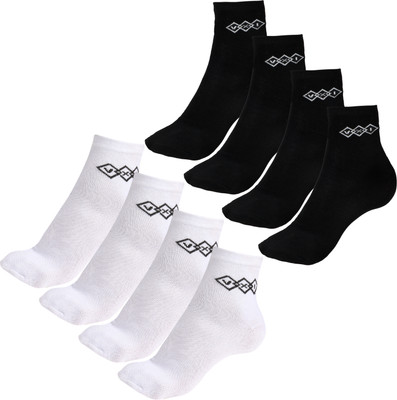 VXI Men & Women Solid Ankle Length(Pack of 8)