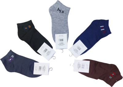 vidyanjali Men Solid Ankle Length(Pack of 5)