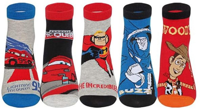 Supersox Disney Boys Woven Ankle Length(Pack of 5)