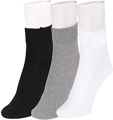 Liyana Collection Men Solid Ankle Length(Pack of 3)