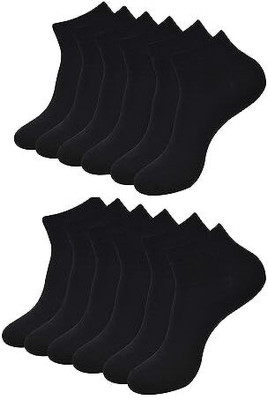 Zedgora Men Solid Ankle Length(Pack of 12)