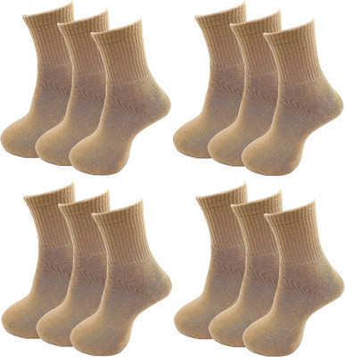 Akeet Trend Men Solid Ankle Length(Pack of 12)