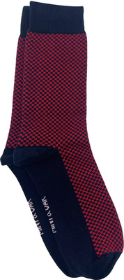 Mint and Oak Men Self Design Calf Length