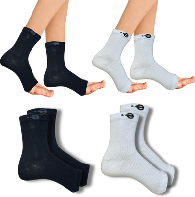 ecosync Unisex Solid Ankle Length(Pack of 2)