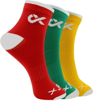 XJARVIS Men & Women Solid Ankle Length(Pack of 3)