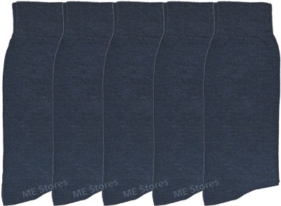 ME Stores Men Solid Ankle Length, Calf Length, Knee High, Mid-Calf/Crew(Pack of 5)