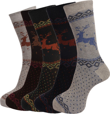 Dollar Men Printed Calf Length(Pack of 5)