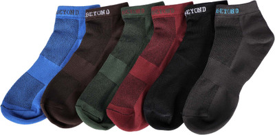 BEAR & BEYOND Men & Women Self Design Ankle Length(Pack of 6)